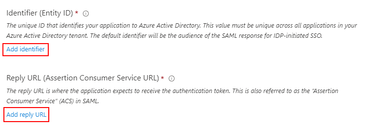 Add an Identifier and Reply URL