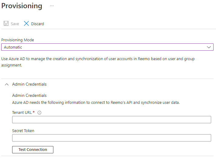 SCIM configuration in Azure